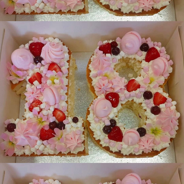 Numbered Birthday Cakes