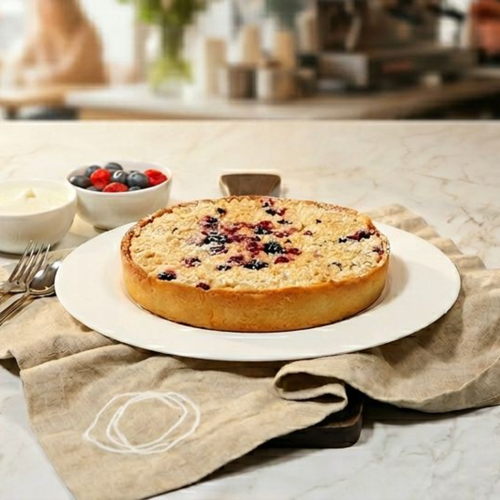 Apple & Mixed Berry Crumble Tart