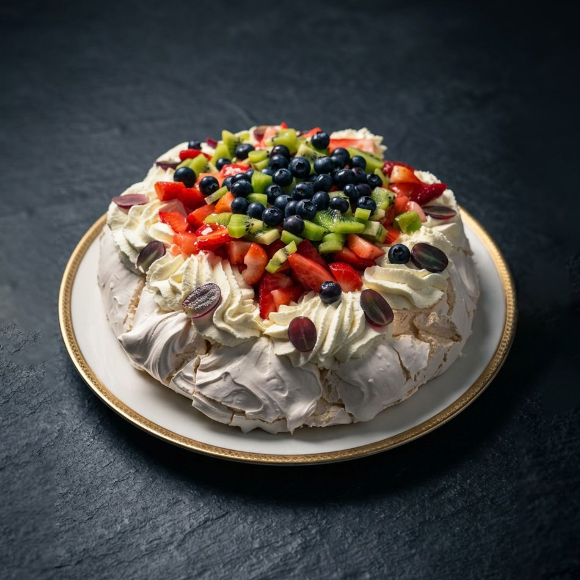 Large Fresh Fruit Pavlova