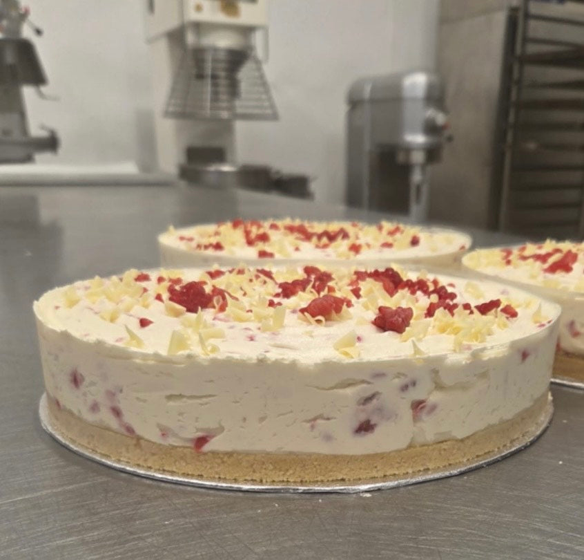 Raspberry and White Chocolate Cheesecake