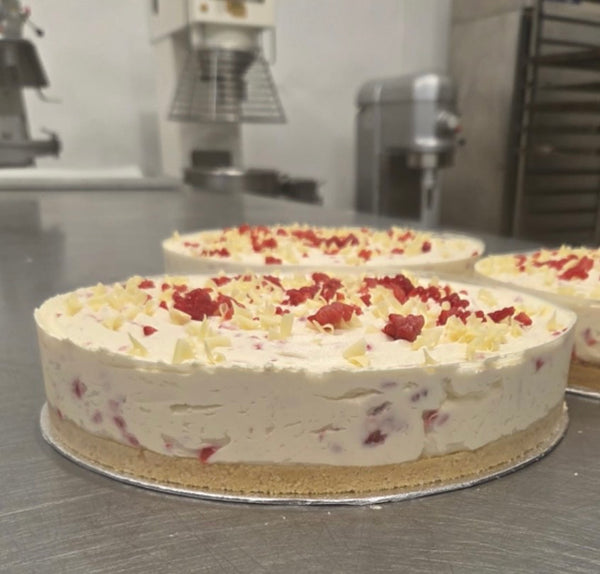Raspberry and White Chocolate Cheesecake