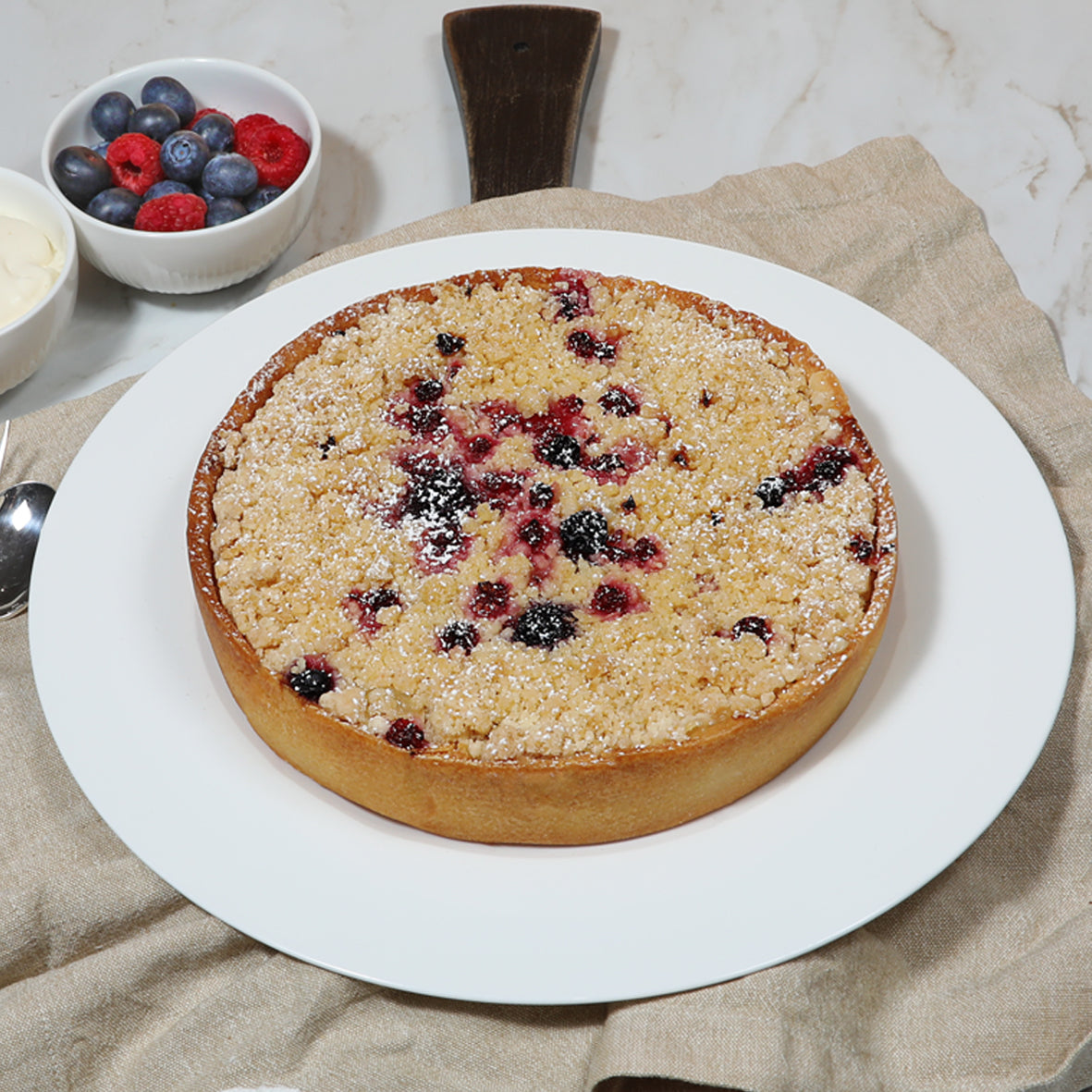 Apple And Berry Crumble Tart
